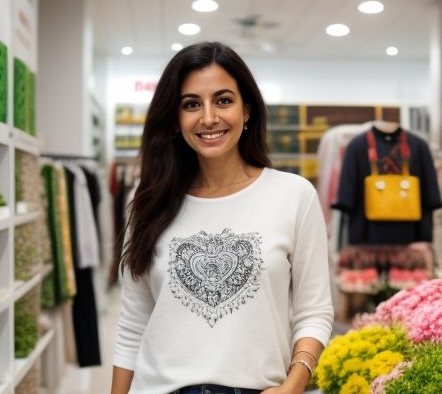 Foto da cliente Amanda, CEO e fundadora satisfeita com a migração de ERP